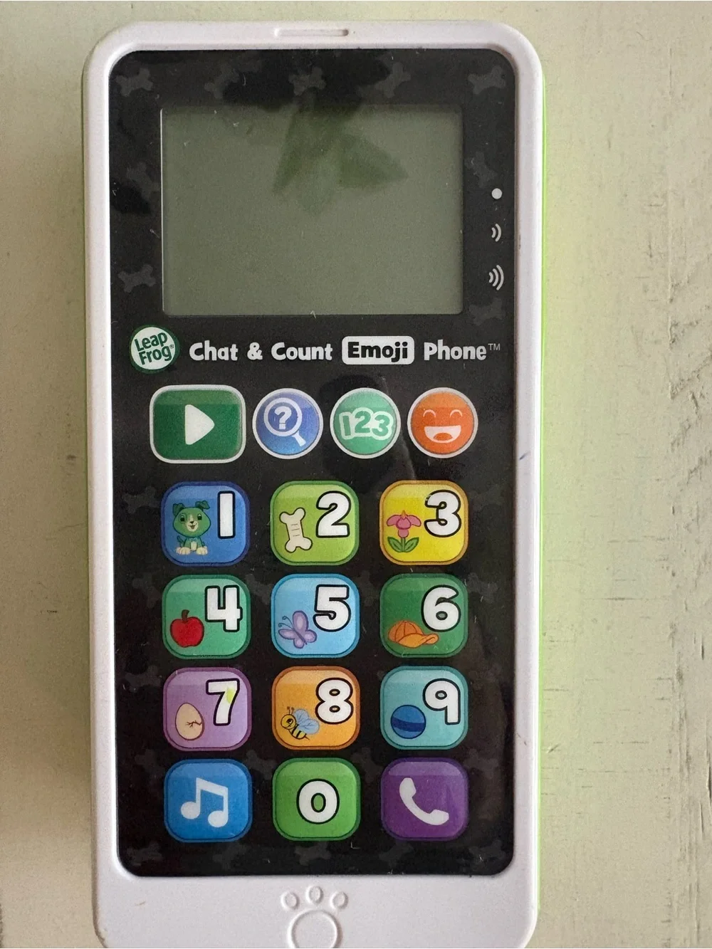 LeapFrog Chat & Count Emoji Phone - White with Green Accents
